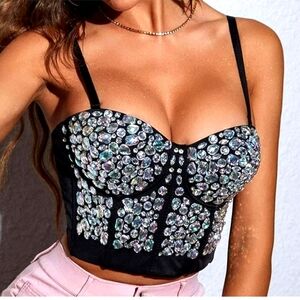 Sparkle Corset Top Size M